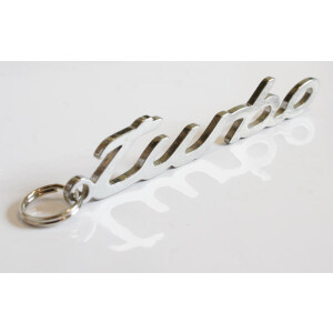 Keyring "turbo", high-quality stainless steel...