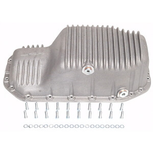 Aluminum oil pan with oil scots and cooling fins (all VW...
