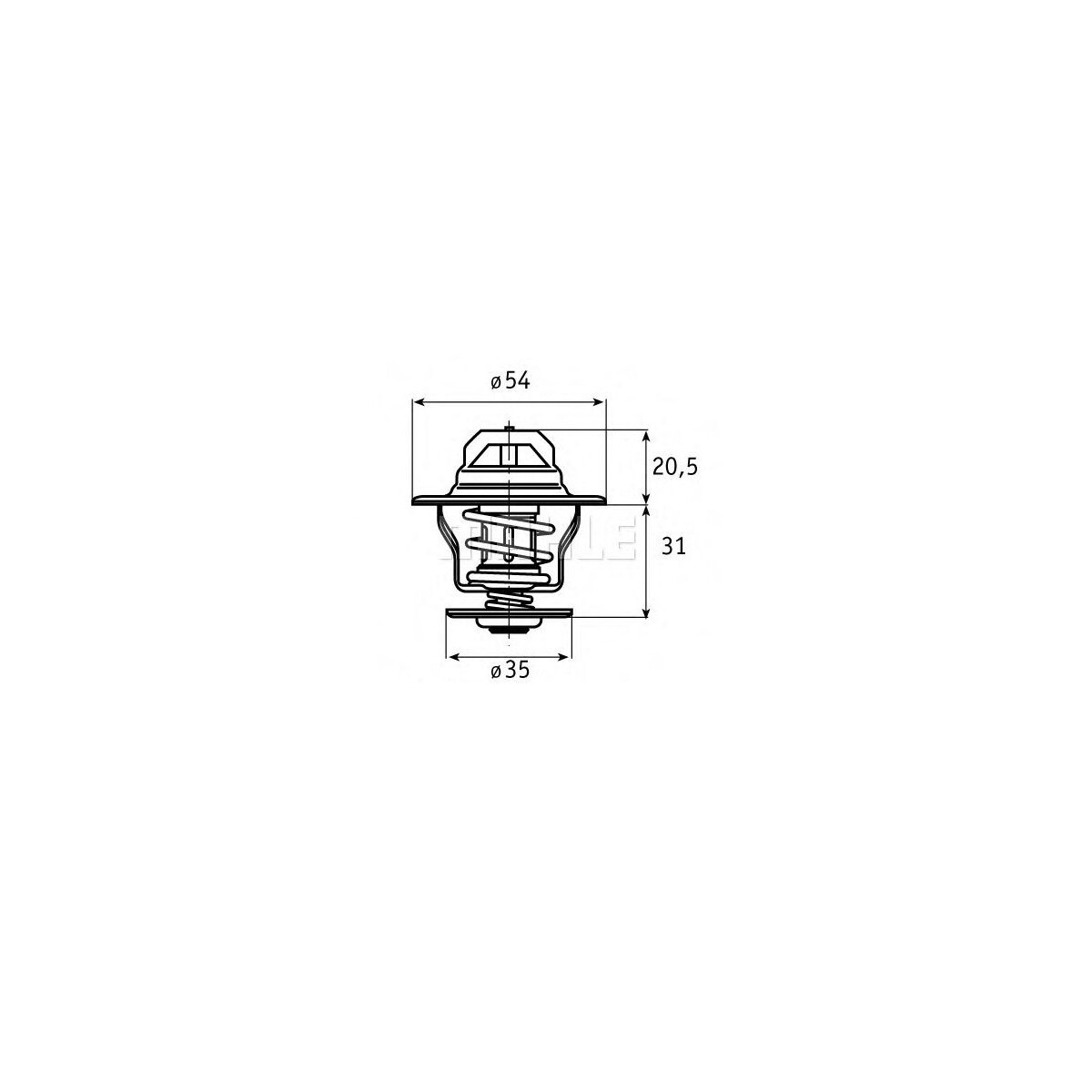 RS Thermostat, coolant, 71°C, e.g. for G40 & G60...