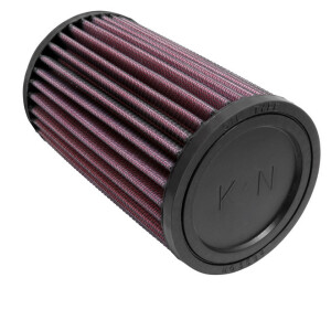 K&N Universalluftfilter - Flansch 62mm, zylindrische Gummikappe, 89mm, Länge: 152mm, Flansch-Typ: mittig (K&N RU-0820)