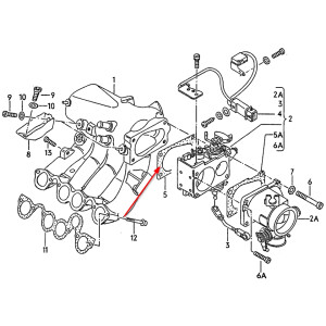 VW throttle seal between throttle valve & intake...