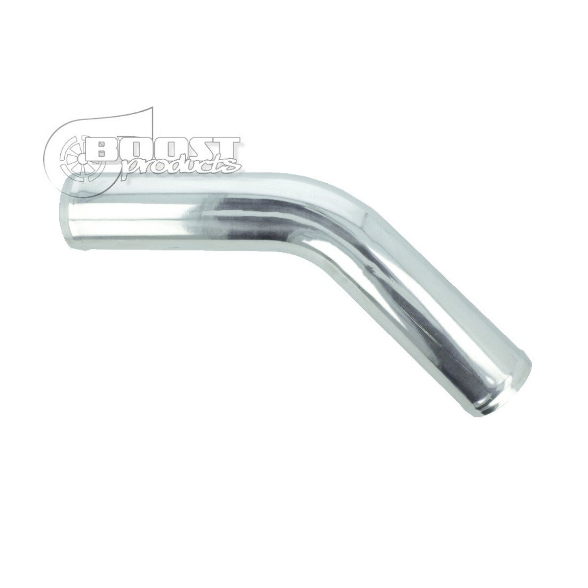 Alubogen 45° mit 70mm Durchmesser,gezogen, poliert
