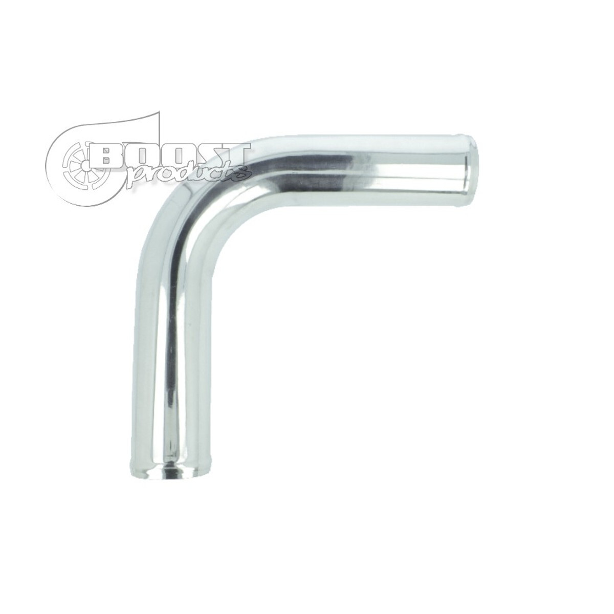Alubogen 90° mit 45mm Durchmesser,gezogen, poliert