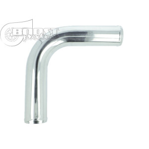 Aluminium elbow 90° with 54mm diameter, Mandrel bent, polished