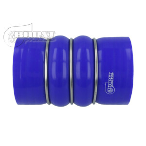 BOOST products Silicone Connector with double Hump, 45mm, blue