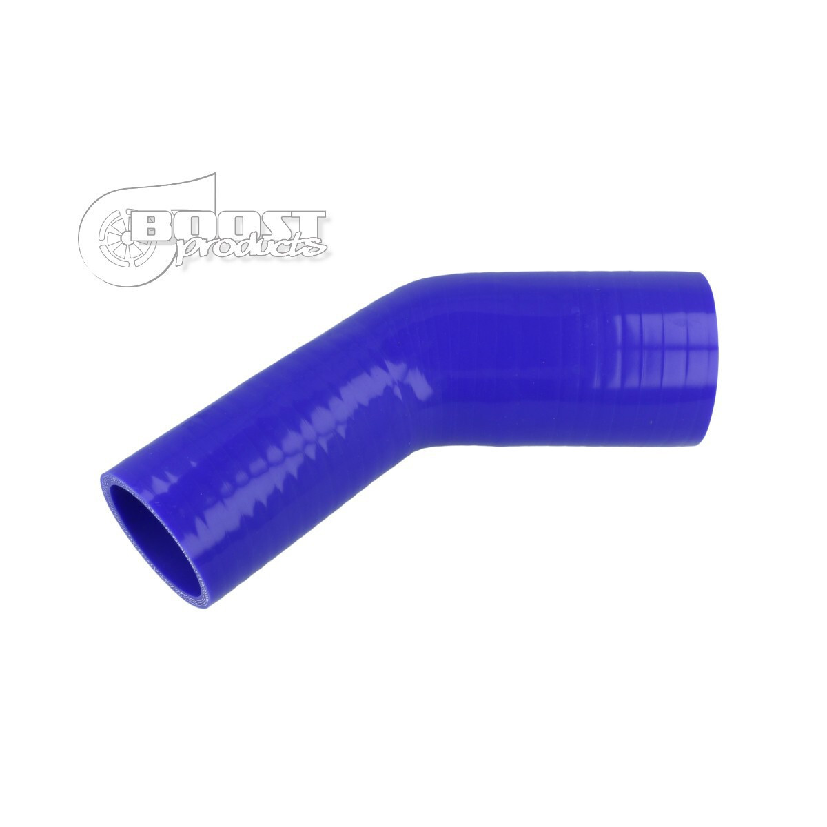 BOOST products Silicone Transition elbow 45°, 38 - 35mm, blue