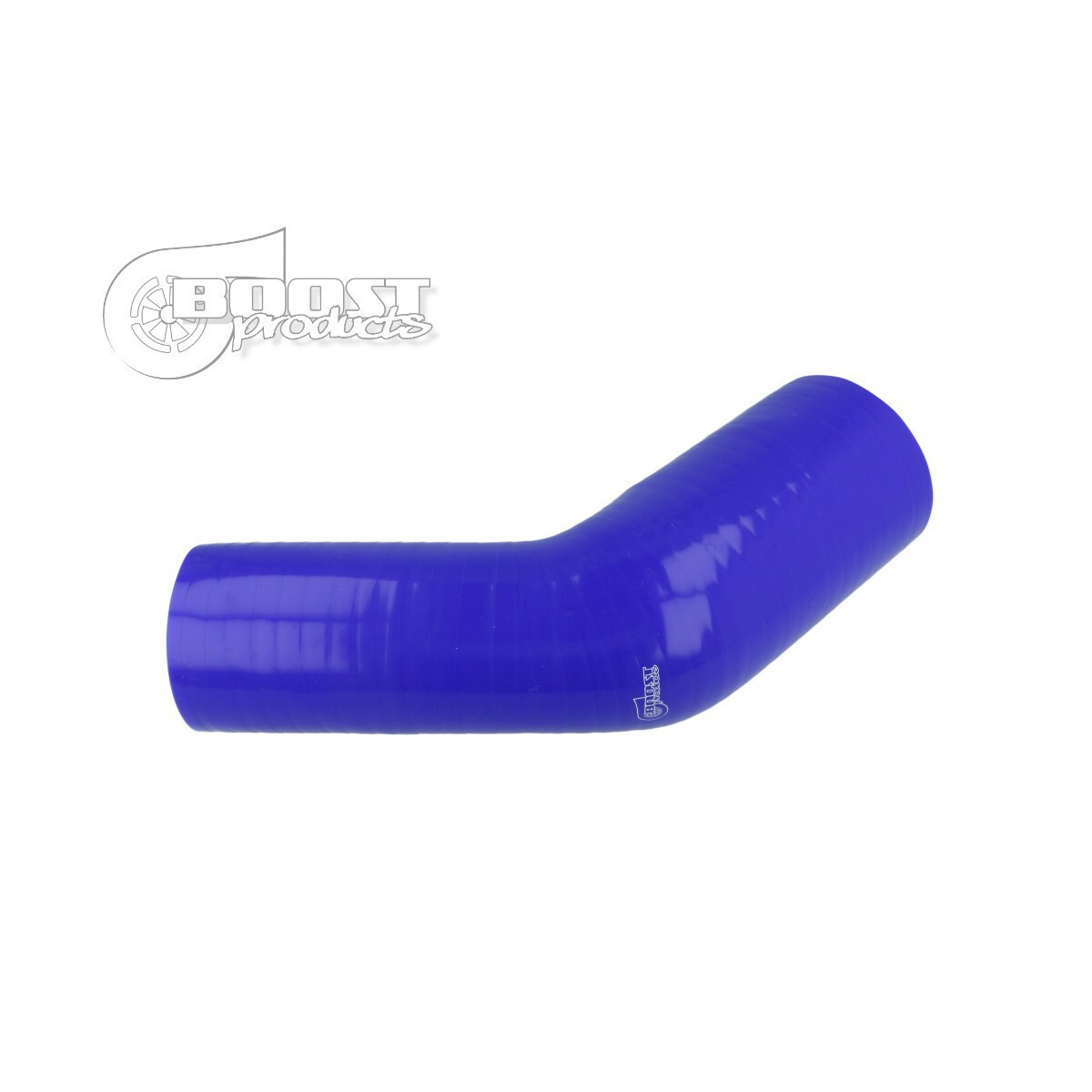 BOOST products Silicone Transition elbow 45°, 76 - 63mm, blue