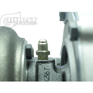 BOOST products Oil Adapter with Restrictor for Garrett GT-R