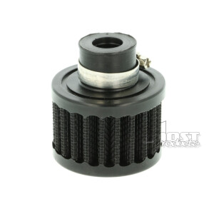 BOOST Products air filter small with 12mm connection, black