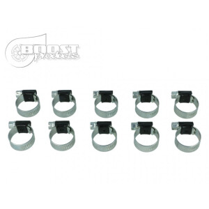 10 pack BOOST products HD Clamps, black, 8-14mm