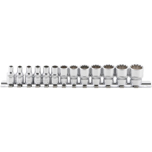 BGS Steckschlüssel-Einsatz-Satz Gear Lock | 6,3 mm...