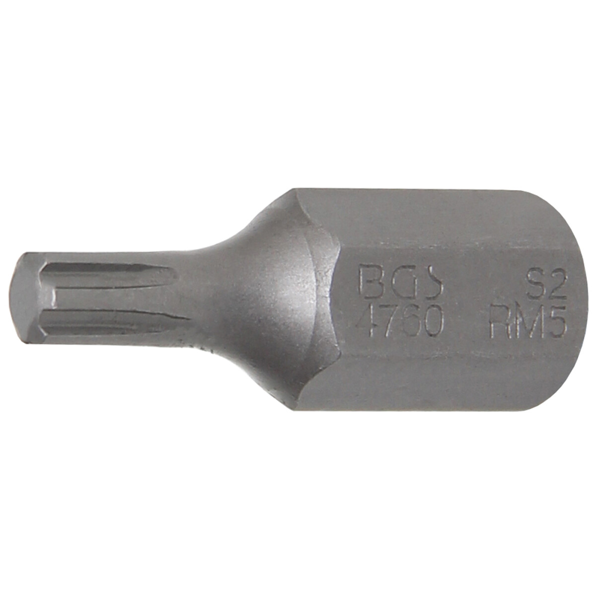 BGS Bit | Antrieb Außensechskant 10 mm (3/8) | Keil-Profil (für RIBE) M5 (BGS 4760)