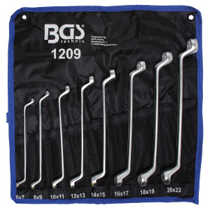 BGS Double Ring Spanner Set | offset | 6 x 7 - 20 x 22 mm...