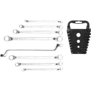 BGS Double Ring Spanner Set | offset | 6 x 7 - 20 x 22 mm | 8 pcs. (BGS 1212)