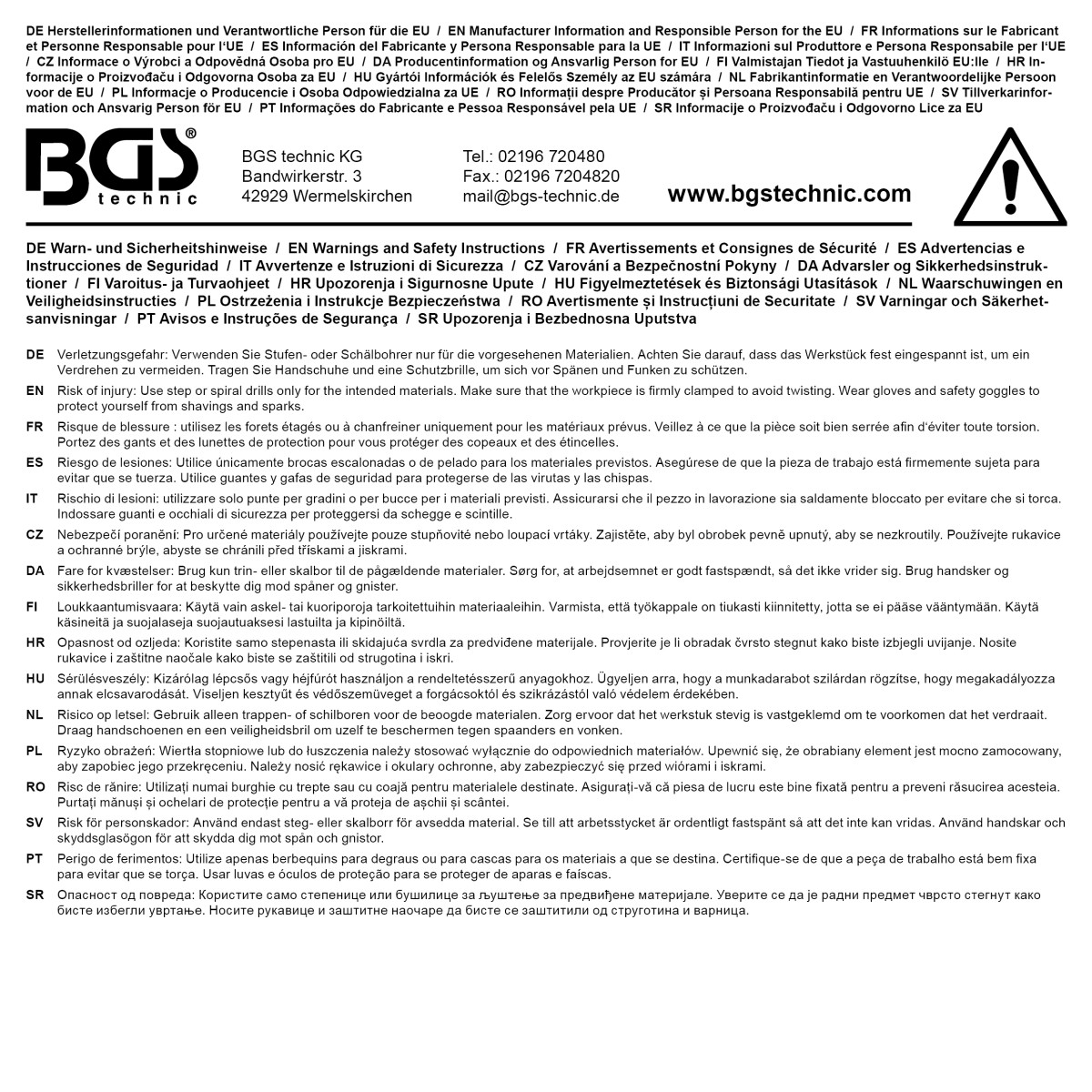 BGS Hochleistungs-Schälbohrer | Größe 3 | 16