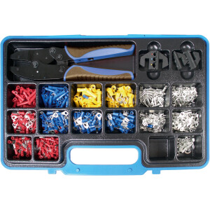 BGS Crimping Pliers Set with Cable Lug Assortment | 1000...