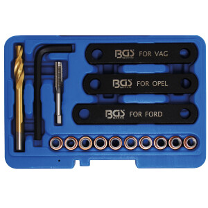 BGS Repair Kit for Brake Threads | M9 x 1.25 | 16 pcs....