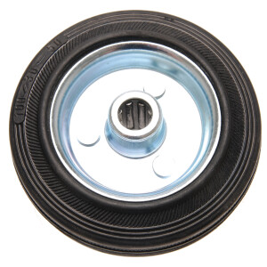 KRAFTMANN Solid Rubber Wheel | steel rim |...