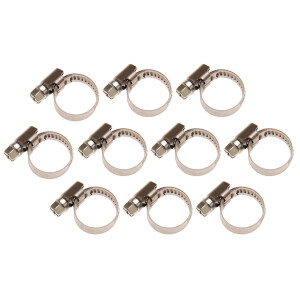BGS Hose Clamps | Stainless | 10 x 16 mm | 10 pcs. (BGS...