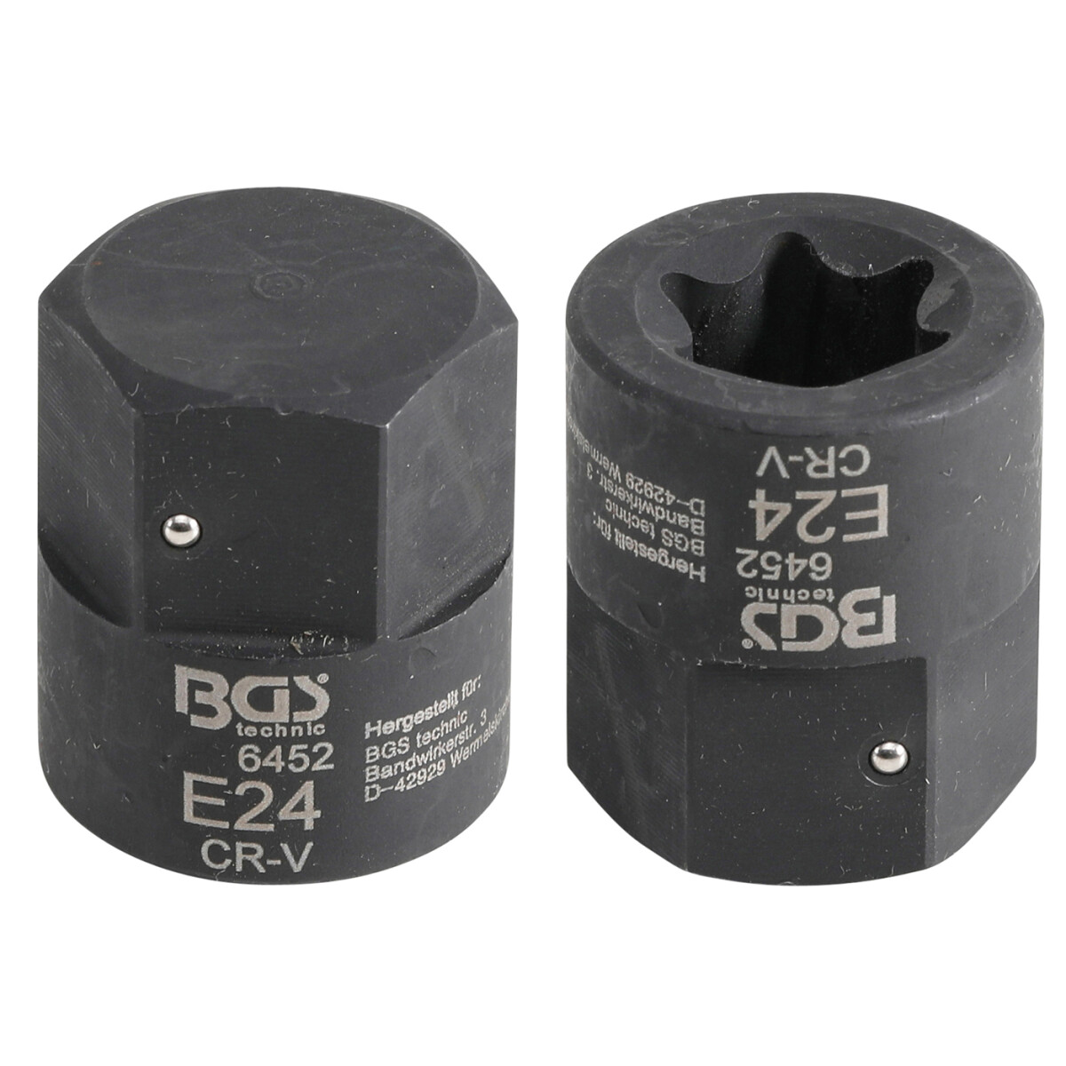 BGS Bremssattel-Einsatz | E-Profil (für Torx) | für MAN TGA | Antrieb Außensechskant 30 mm | SW E24 (BGS 6452)
