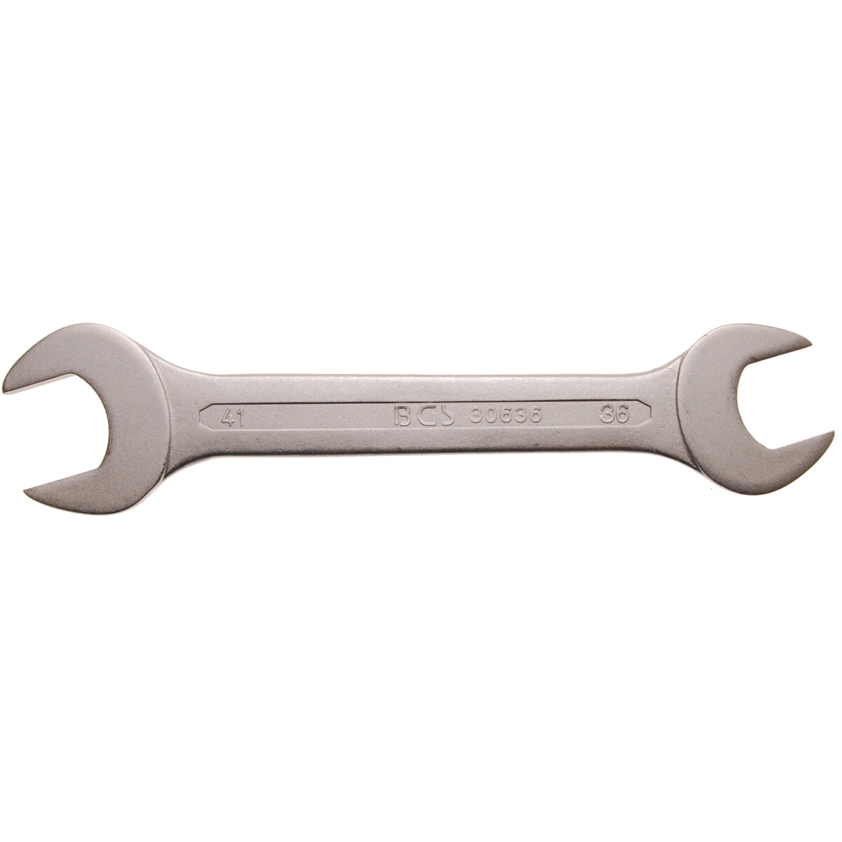 BGS 30636 Double Open End Spanner Wrench – 36mm X 41mm, Chrome Vanadium Steel, Professional Quality