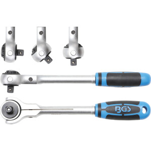 BGS Reversible Ratchet with Ball Head | 10 mm (3/8")...