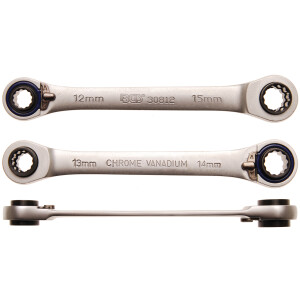 BGS Double Ended Ratchet Wrench "4 in 1" |...