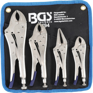 BGS Locking Grip Pliers Set | 4 pcs. (BGS 494)