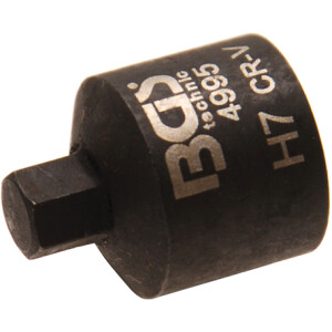 BGS Bremssattel-Einsatz | Innensechskant | extra kurz | 7 mm (BGS 4995)