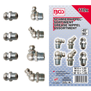 BGS Schmiernippel-Sortiment | 110-tlg. (BGS 8065)