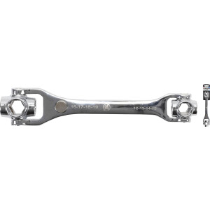 KRAFTMANN Special Wrench | 8-in-1 | hexagon 12 - 19 mm...