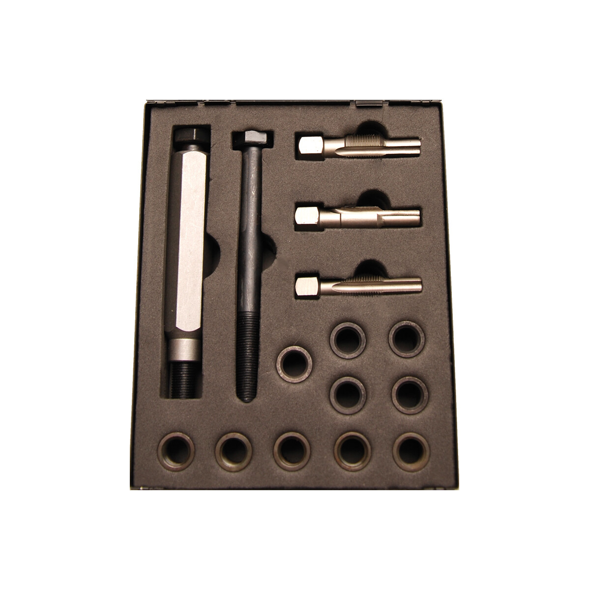 BGS Thread Sleeve Insert - 19mm Length, M10 X 1.0 Thread For Professional Tool Use (Replacement Part)