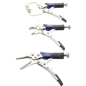 BGS Mini Locking Grip Pliers Set | 3 pcs. (BGS 4499)