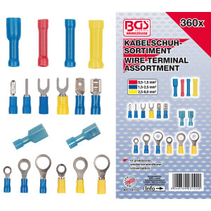 BGS Cable Lug Assortment | 360 pcs. (BGS 14110)
