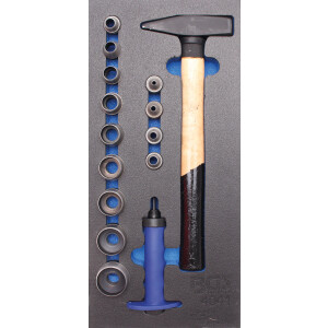 BGS Tool Tray 1/3: Hole Punch Set | 15 pcs. (BGS 4041)
