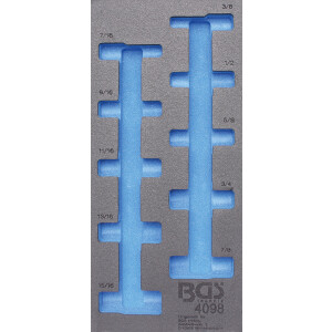 BGS Tool Tray 1/3: Sockets | Inch Sizes | deep | 10 pcs....