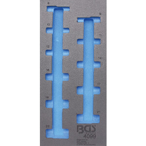BGS Tool Tray 1/3: Sockets | Inch Sizes | deep | 11 pcs....