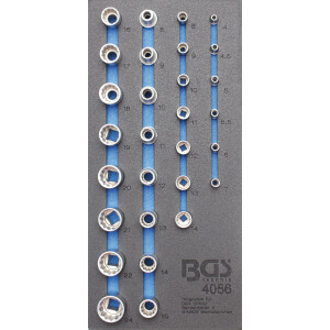 BGS Tool Tray 1/3: Sockets 12-point | 29 pcs. (BGS 4056)