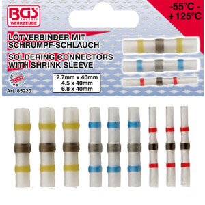 BGS Soldering Connector Set | with Shrink Tube | 9 pcs....