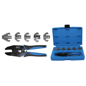 BGS Crimping Tool Set with 5 Pairs of Jaws (BGS 9098)