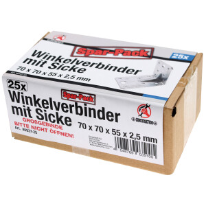 KRAFTMANN Winkelverbinder | mit Sicke | 70 x 70 x 55 x...