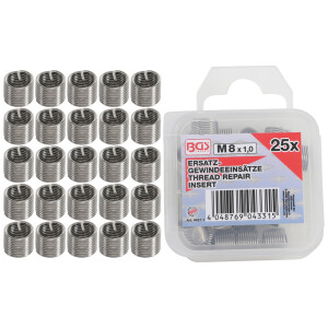 BGS Replacement Thread Inserts | M8 x 1.0 mm | 25 pcs....