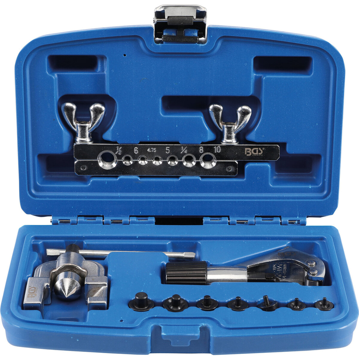 Bgs Double Flaring Tool Kit With Pipe Cutter 10 Pcs Bgs 3058