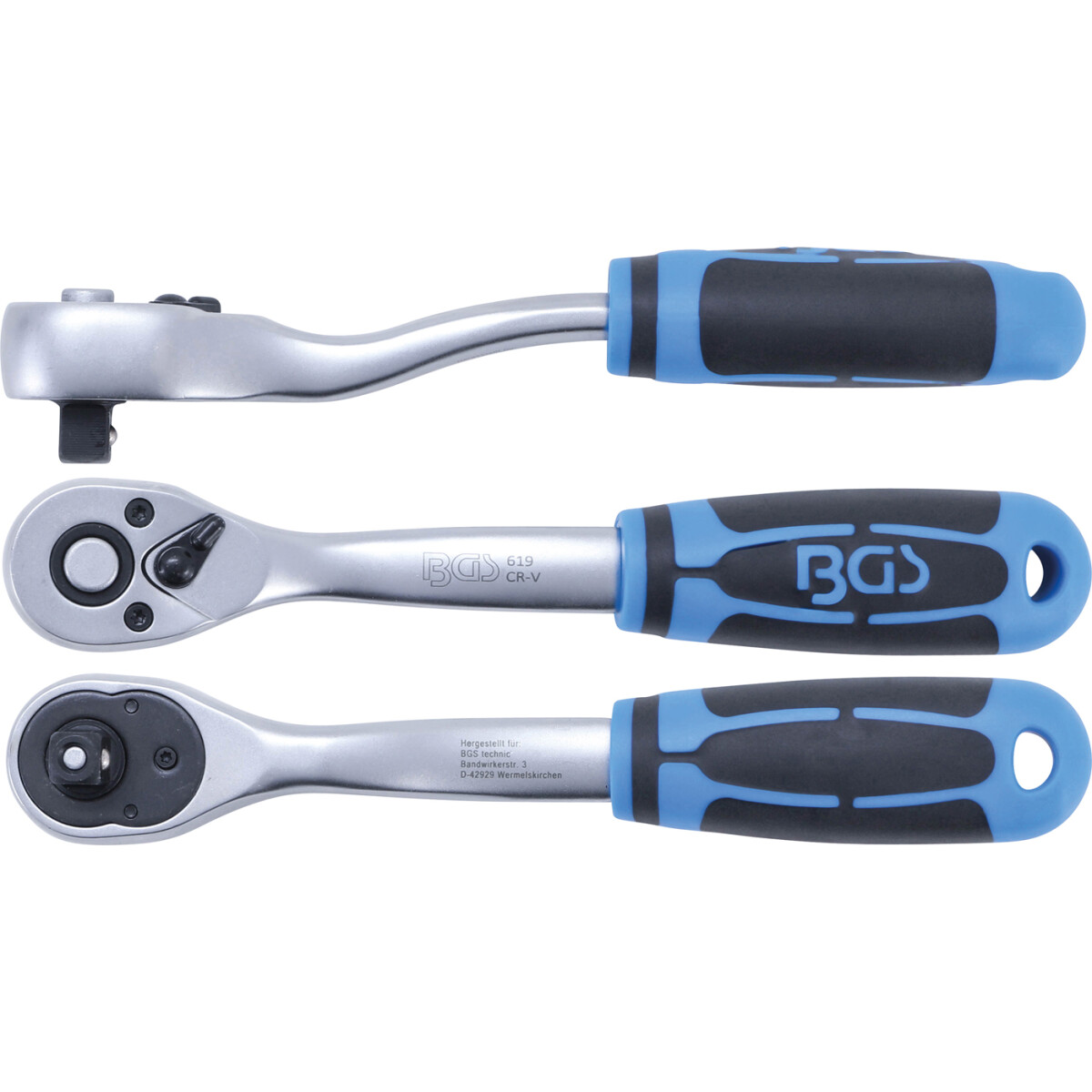 BGS Reversible Ratchet | Fine Tooth | 10 mm (3/8 