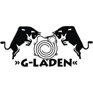 G-Laden sticker (available in different colors)