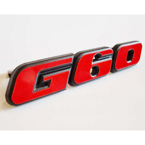 G60 label for radiator cowling