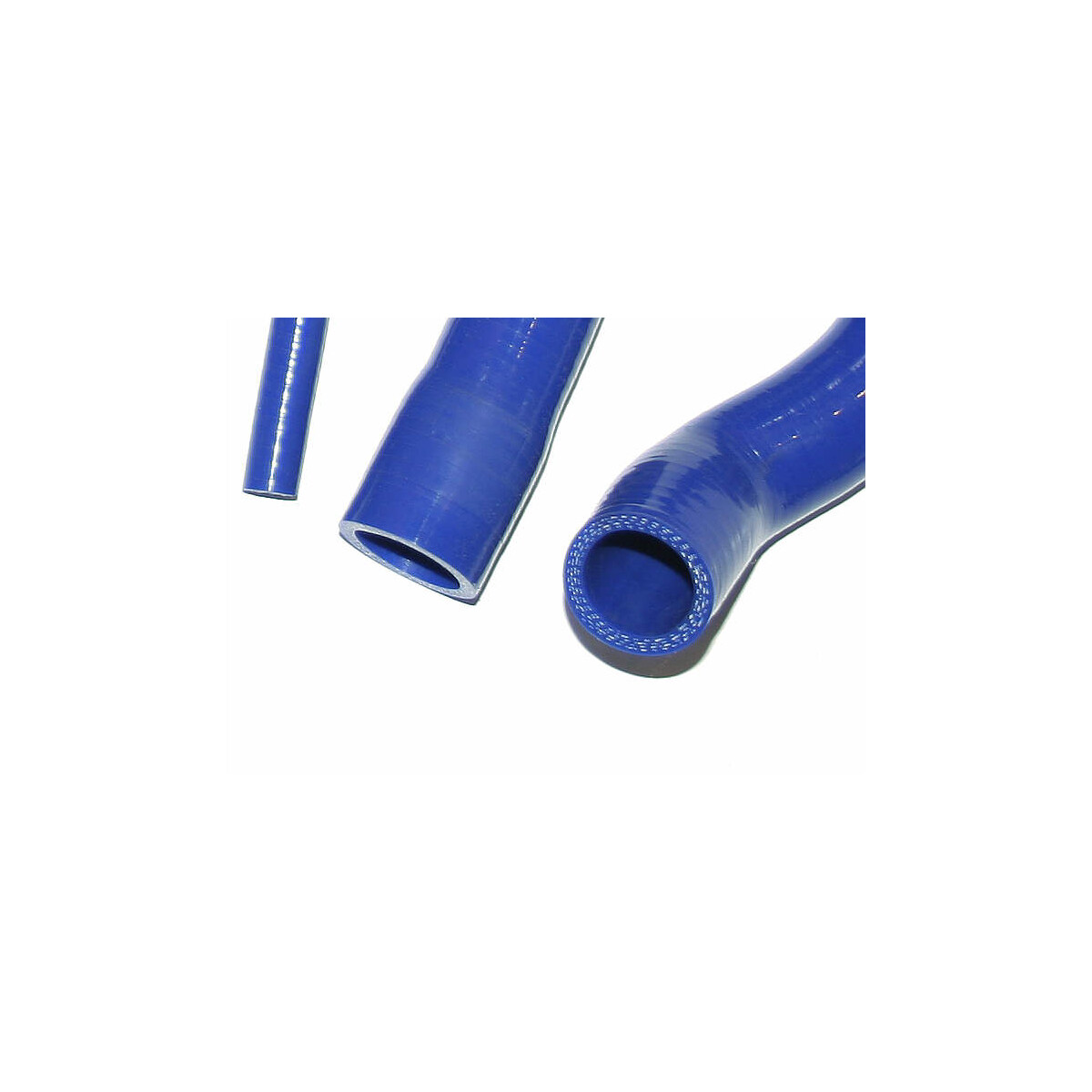 Silicone coolant hose kit for Polo G40 (11 pieces, blue, reinforced)